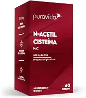 Puravida Antioxidante NAC 600mg N-Acetil Cisteina 60 cápsulas