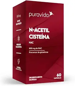 Puravida Antioxidante NAC 600mg N-Acetil Cisteina 60 cápsulas