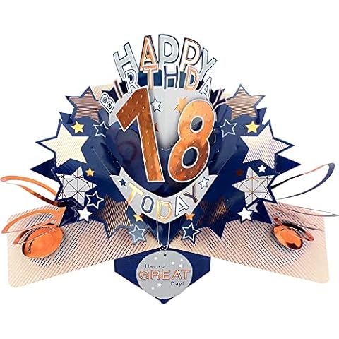 18 Today Pop-Up Birthday Card by Second Nature Cover