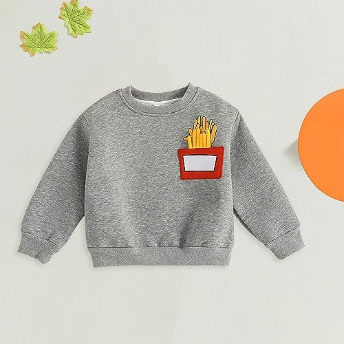Toddler Boys Crewneck Sweatshirt, Cotton Long-Sleeve Pullover Cartoon Print Fall/Winter Clothes 1 to 8 Years3