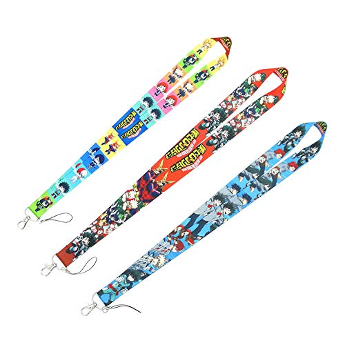 cluis Anime My Hero Academia Key Lanyard Mobiele Telefoon Touw Chain Badge ID Kaarten Houders Nek Bandjes Sleutelhanger…