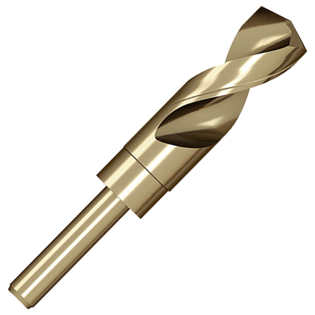 Meccion HSS Cobalt Drill Bit 27mm Reduced Shank Twist Drill Bit for Metal Stainless Steel, Aluminium, Wood, Plastic, Non-Ferrous Etc
