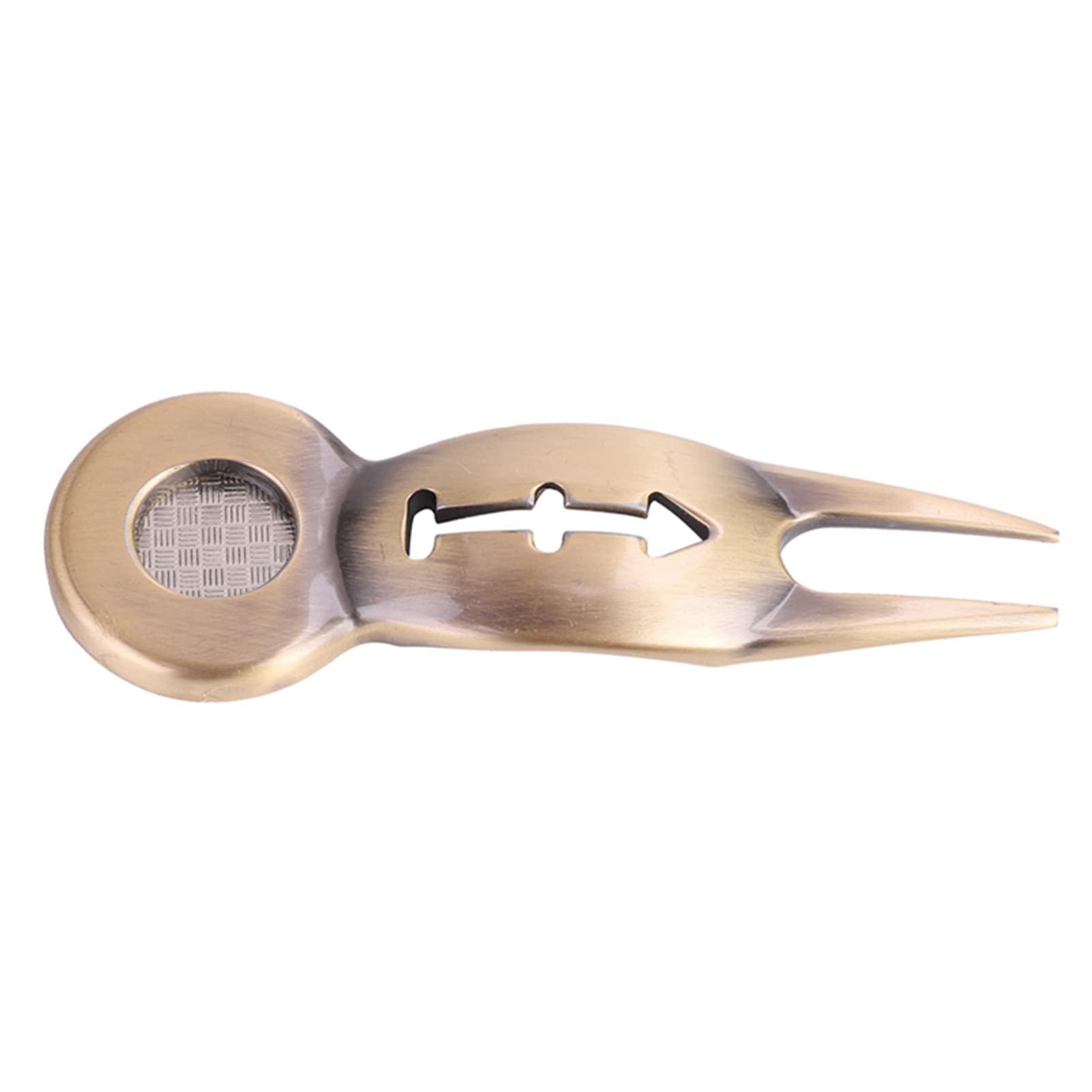 AYNEFY Golf Divot Tool, Portable Switchblade Divot Tool Golf Ball Marker, Aluminum Alloy Golf Pitch Fork Putting Green Repair Kit, Pitch Mark Repair Tool with Ball Marker