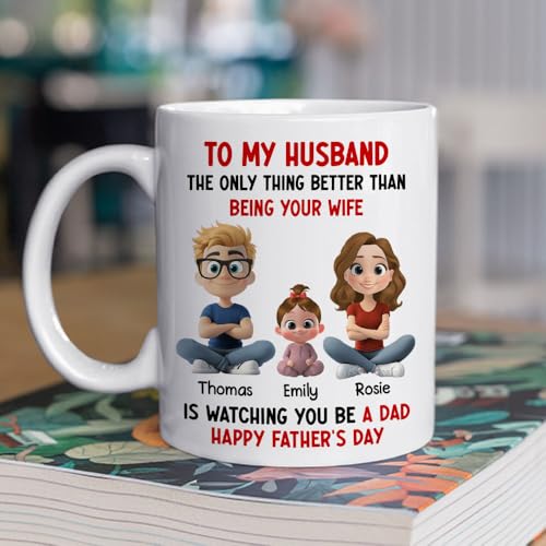 Taza personalizada para papá Wrappiness 11 oz miniatura 7