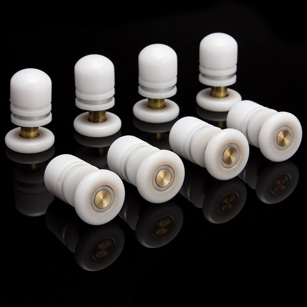 Rouleaux de porte de douche PGNEX 8pcs coulissants pour haut et bas
