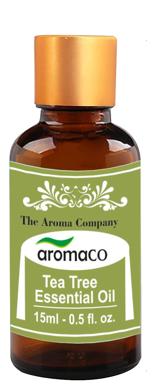 The Aroma CompanyTea Tree Essential Oils for Skin, Hair, Face, Acne Care, 100% Pure, Natural and Undiluted Therapeutic Grade Essential Oil (15ML)