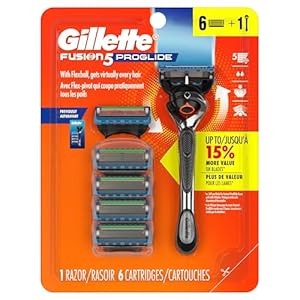 Gillette ProGlide Razor for Men, Handle + 6 Blade Refills
