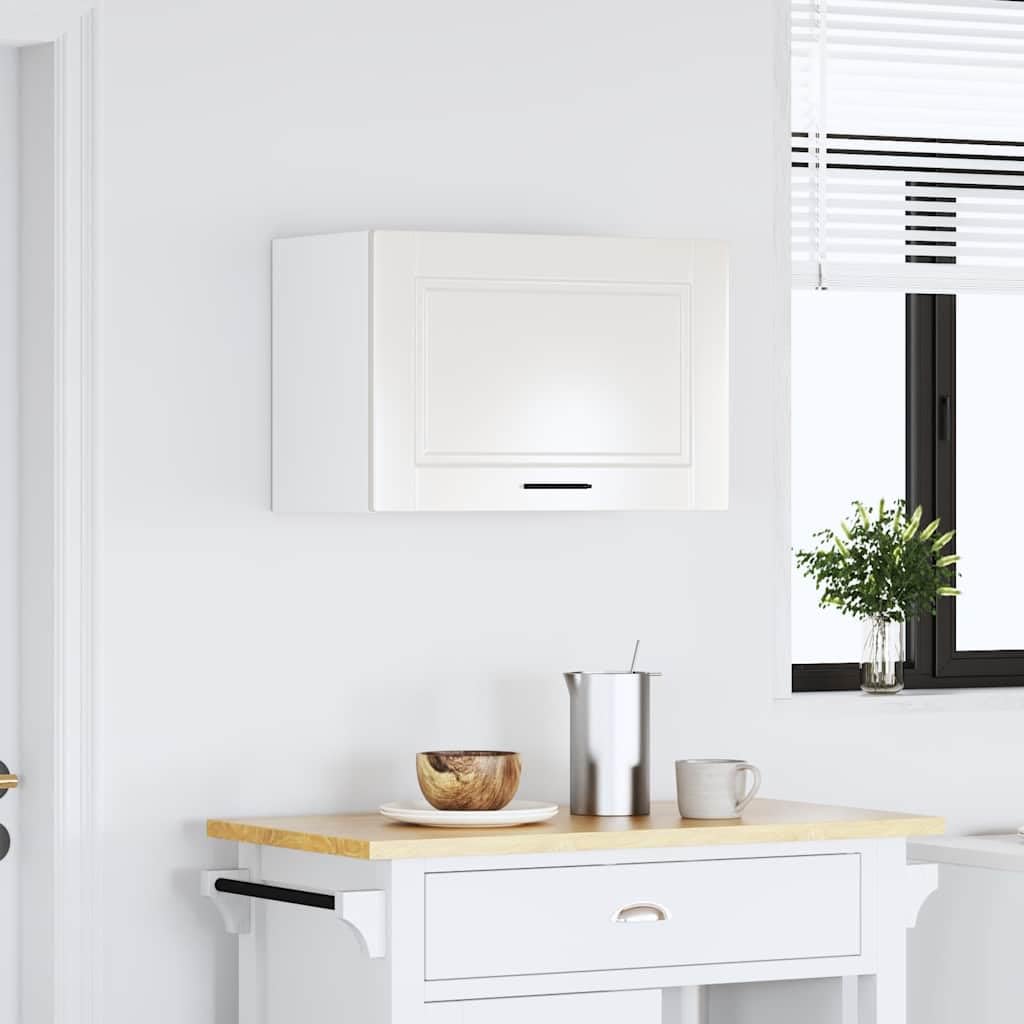 vidaXL Armario Pared Cocina Porto Madera ingeniería Blanca Alto Brillo, Unidad de Pared de Cocina, gabinete para Pared de Cocina, gabinetes de Pared con Puertas