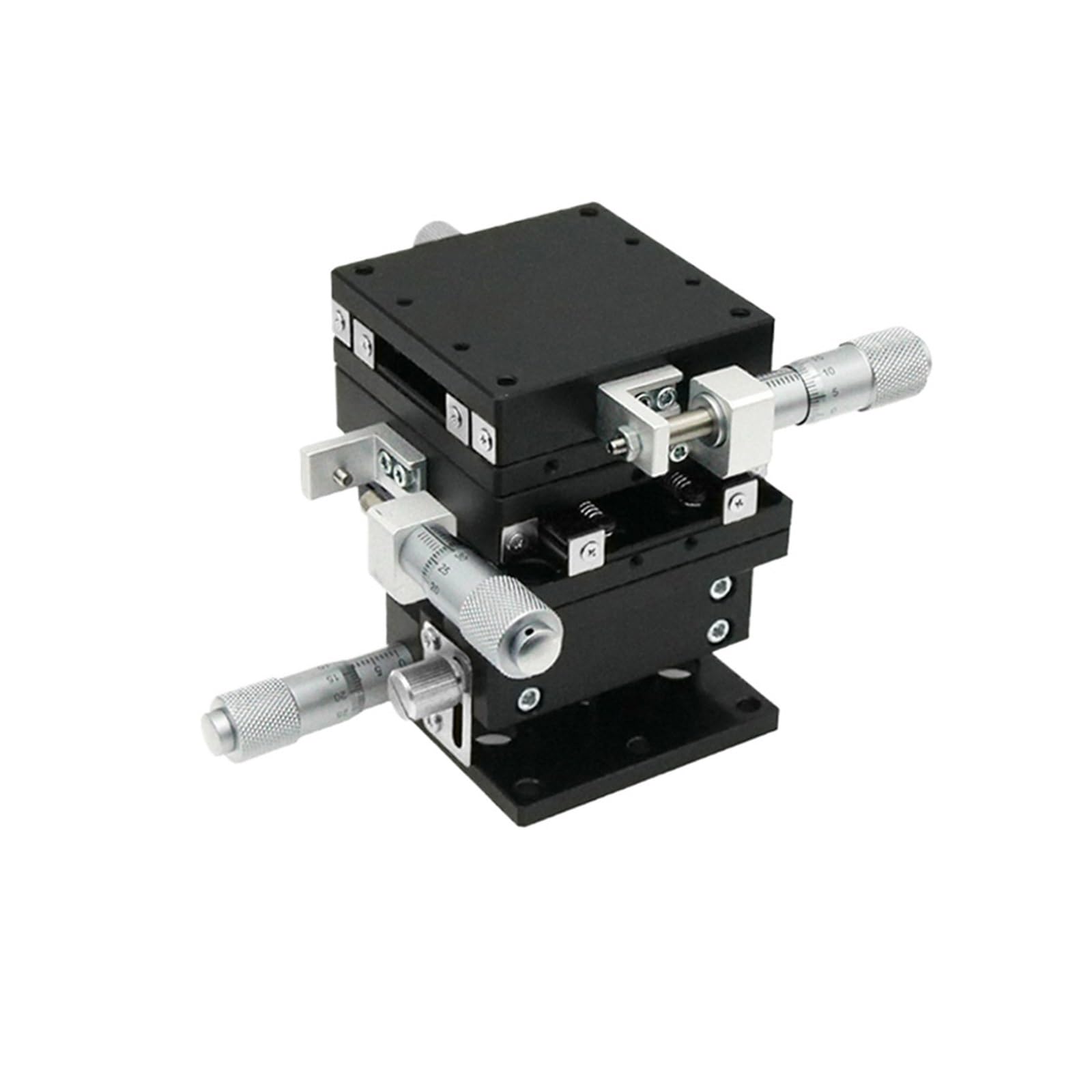 IGNVXMGKP XYZ Axis Micrometer Manual Displacement Platform Optical Linear Stage LGD40 LGD60 Horizontal Lifting Fine-Tuning Sliding Table(LGD60-C)