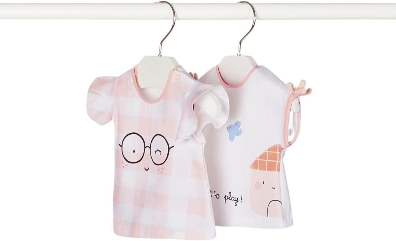 Mayoral 2 s/s t-Shirts for Baby-Girls Pale Blush