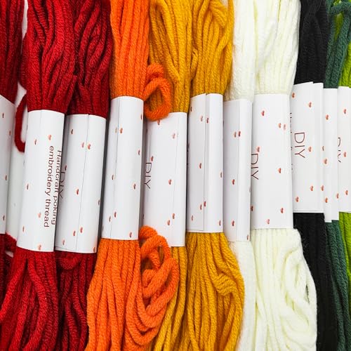 Image of Howie's Punch Needle Kit for Beginner, Cartoon Rug Hooking Embroidery Kits with Pattern, Yarns, Tools and Instructions, Creative Craft Home Decor(Fortune Cat, 8 inch diameters)