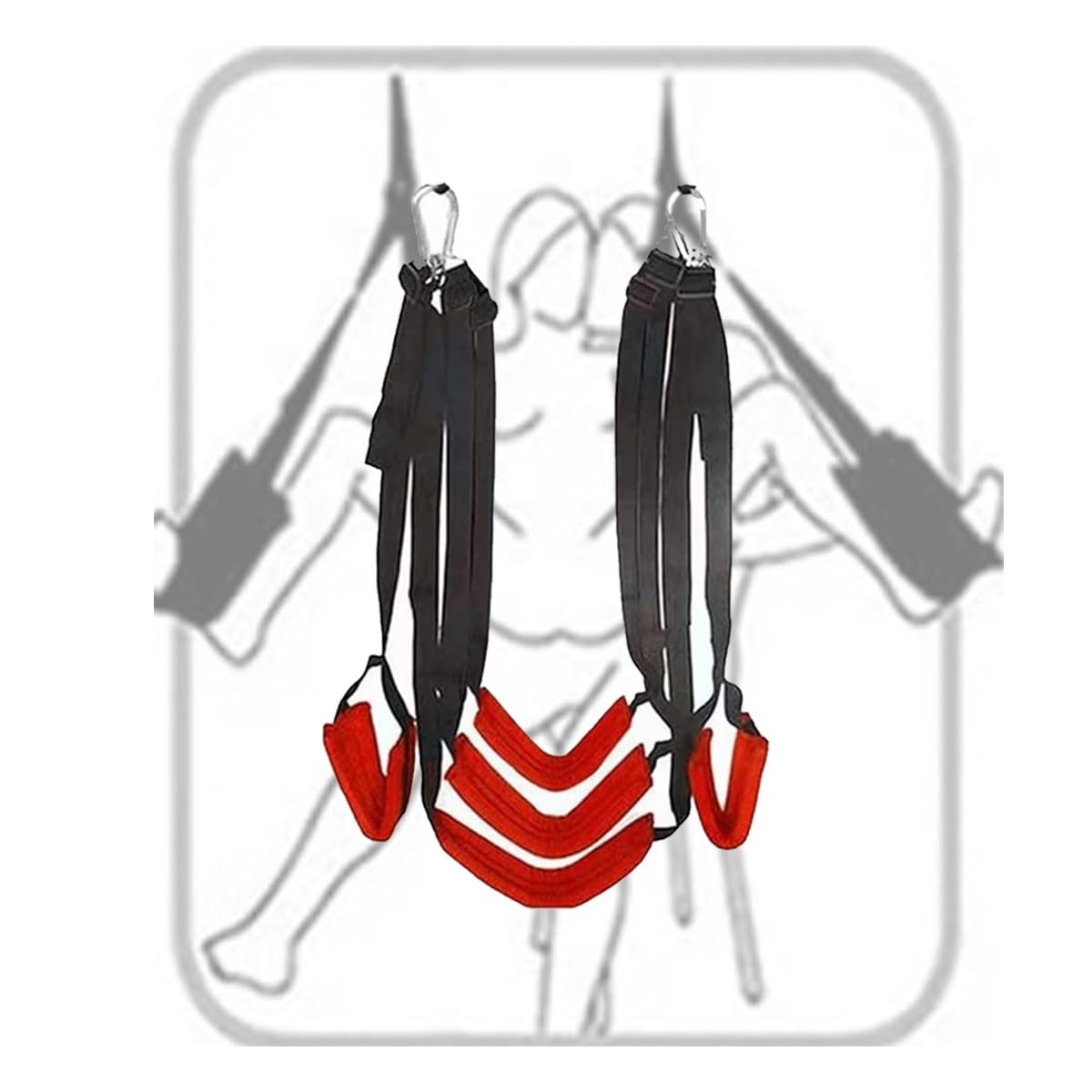 𝙨𝙚𝙭 𝙩𝙤𝙮 Altalena Rossa Regolabile con Cuscino in Morbida Pelle, Facile da Usare E Veloce da Usare.