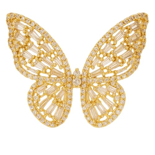 PinkBox Gold Plated Statement Cocktail Rings for Women and Girls ...