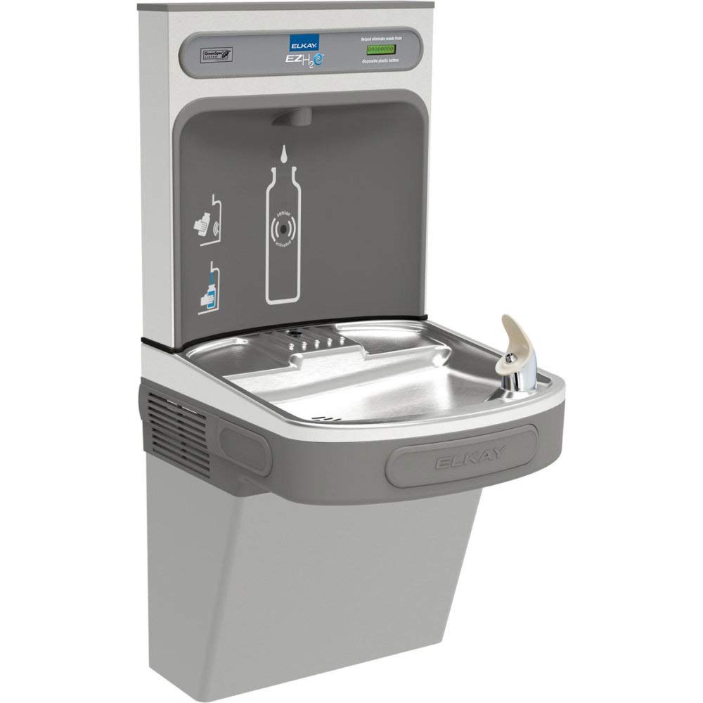 EZS8WSLK ezH2O Bottle Filling Station with Single ADA Cooler Non-Filtered Refrigerated Light Gray