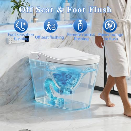 Image of TOTTE One-Piece Smart Toilet, Premium Care with Women's Front Wash, Auto Open Lid, Instant Warm Water & Warm Air Dryer, Self-Cleaning Technology, Built-in Aroma System, Japanese Toilets