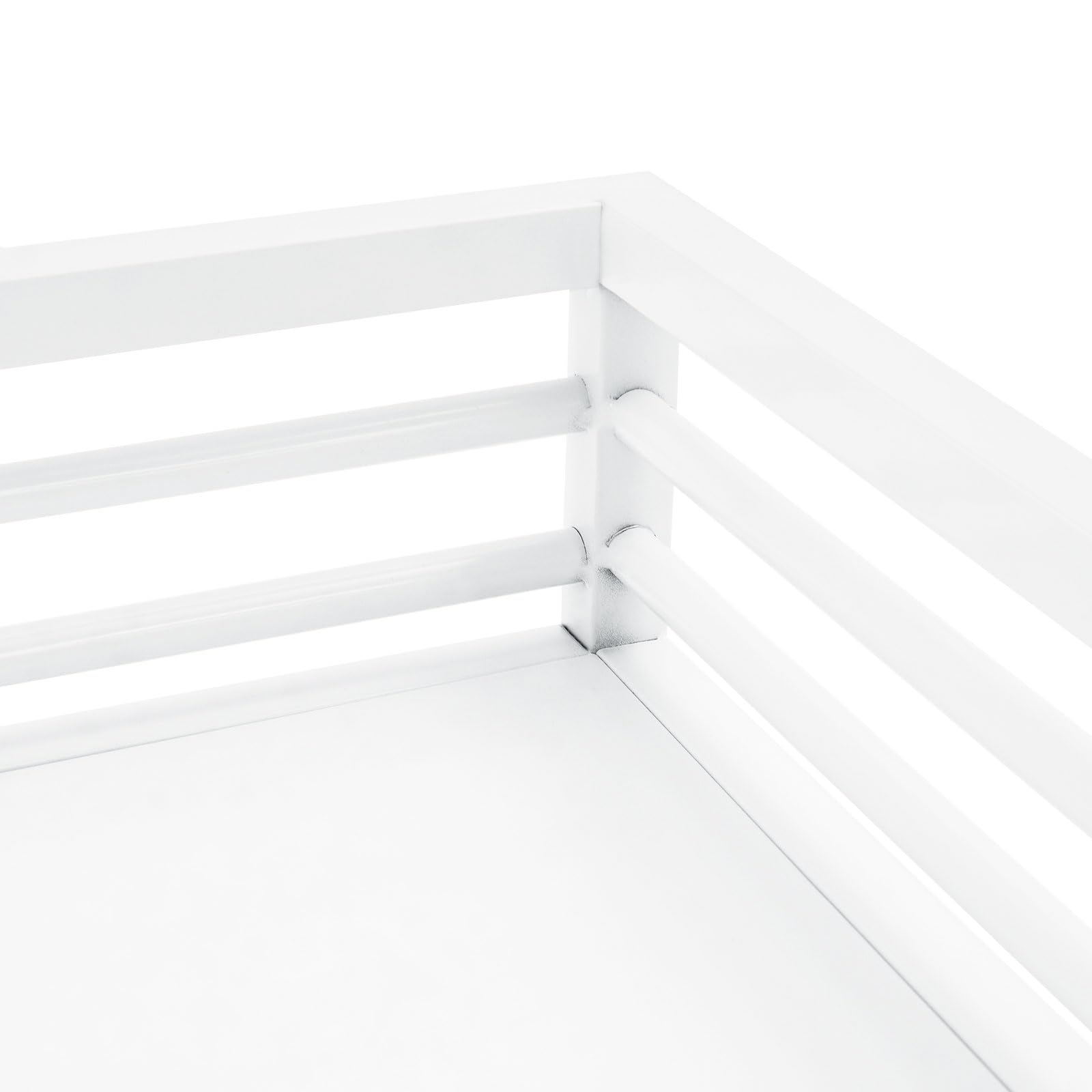 Lavadora secadora de encimera, 145 x 70 x 12,7 cm, estructura de lavadora, estante de hierro con listones de protección elevados, sin montaje, 10,83 kg para lavadero, baño y cocina (blanco)