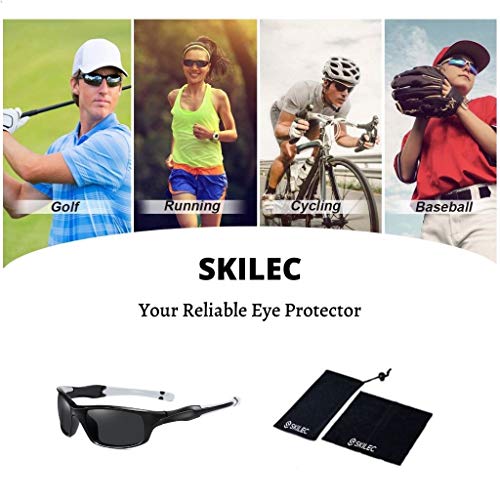 SKILEC-Gafas-de-Sol-Hombre-Mujer-Polarizadas-TR90-Gafas-Running-Gafas-Ciclismo-Hombre-ideales-para-Deporte-MTB-Golf-Bicicleta-Gafas-de-Sol-Deportivas-Proteccion-100-UV400