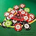 Hill Country Vinyl 3D Printed All in Triangle Button for Texas Hold'em Poker (2.5in [Standard], Blue/Black)