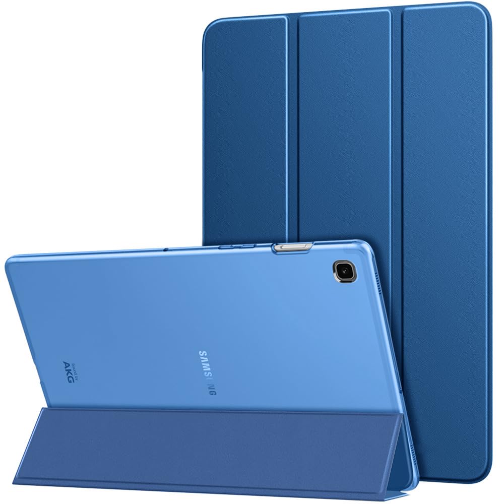MoKo Case Fit Samsung Galaxy Tab S5e 2019, Ultra Thin Slim Shell Trifold Stand Cover with Frosted Back with Auto Wake and Sleep for Galaxy Tab S5e SM-T720/SM-T725 2019 Tablet, Dark Sea Blue