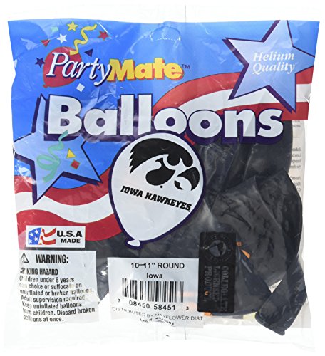Pioneer Balloon Company 10 Count University of Iowa Latex Balloon, 11