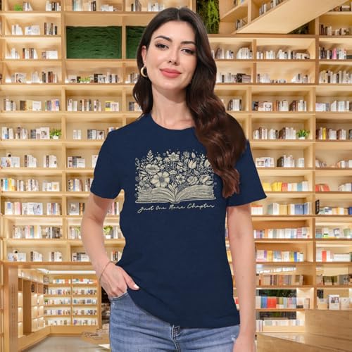 Image of Book Shirts for Women Book Lover T-Shirt Reading Tee Teacher Tops