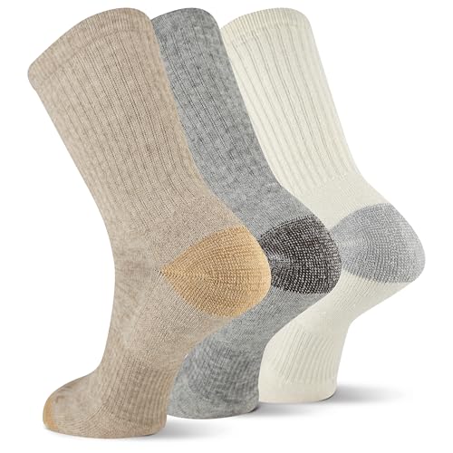 Merrell unisex-adult Men's and Women's Wool Everyday Hiking Crew Socks - 3 & 6 Pairs - Cushioned Moisture Wicking2