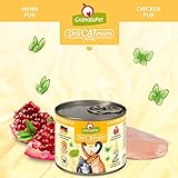 GranataPet DeliCatessen Huhn PUR, Nassfutter für Katzen, Futter ohne Getreide & ohne Zuckerzusätze, Katzenfutter mit hohem Fleischanteil & hochwertigen Ölen, 6 x 200 g