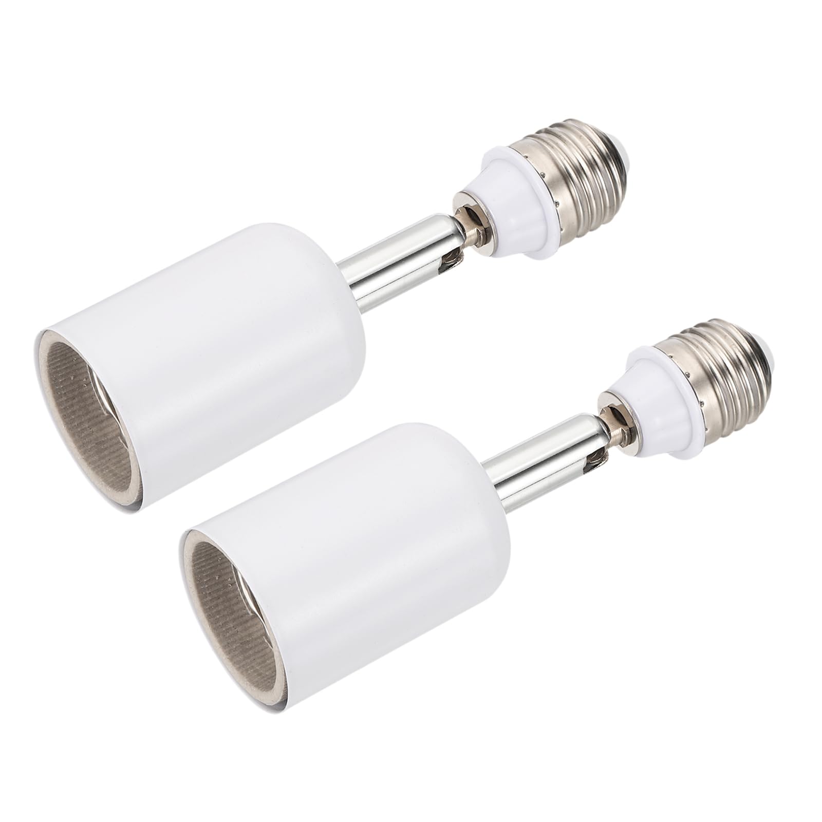 VIAPUICE Light Socket Extender Adapter 5.5" 2 Pcs White
