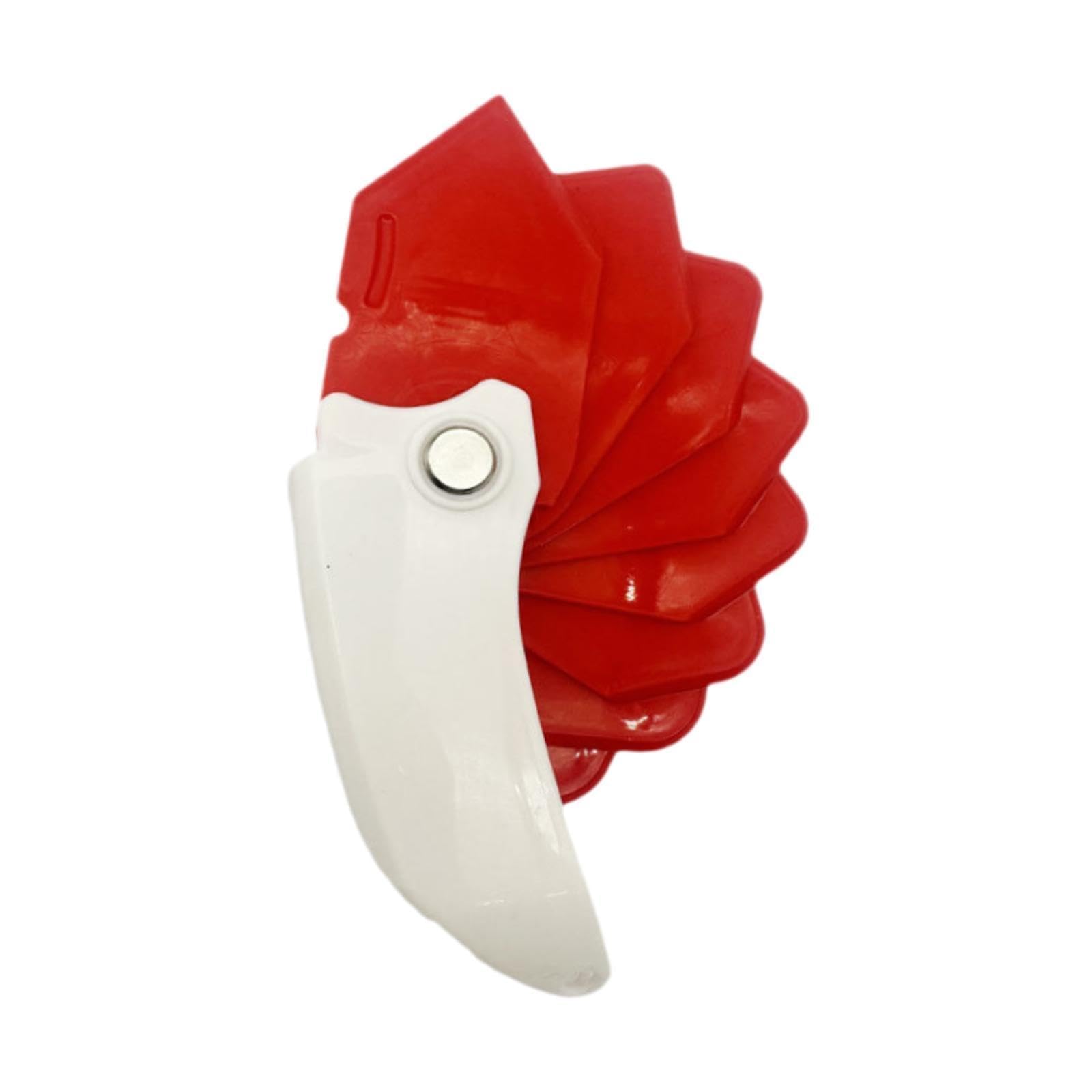 Kaccde Red Ergonomic 9 In 1 Collector Highlighting Smooth Border For Safe Scratch Complimentary Face Concern Tight Sectors Dense Extracting Tool Set
