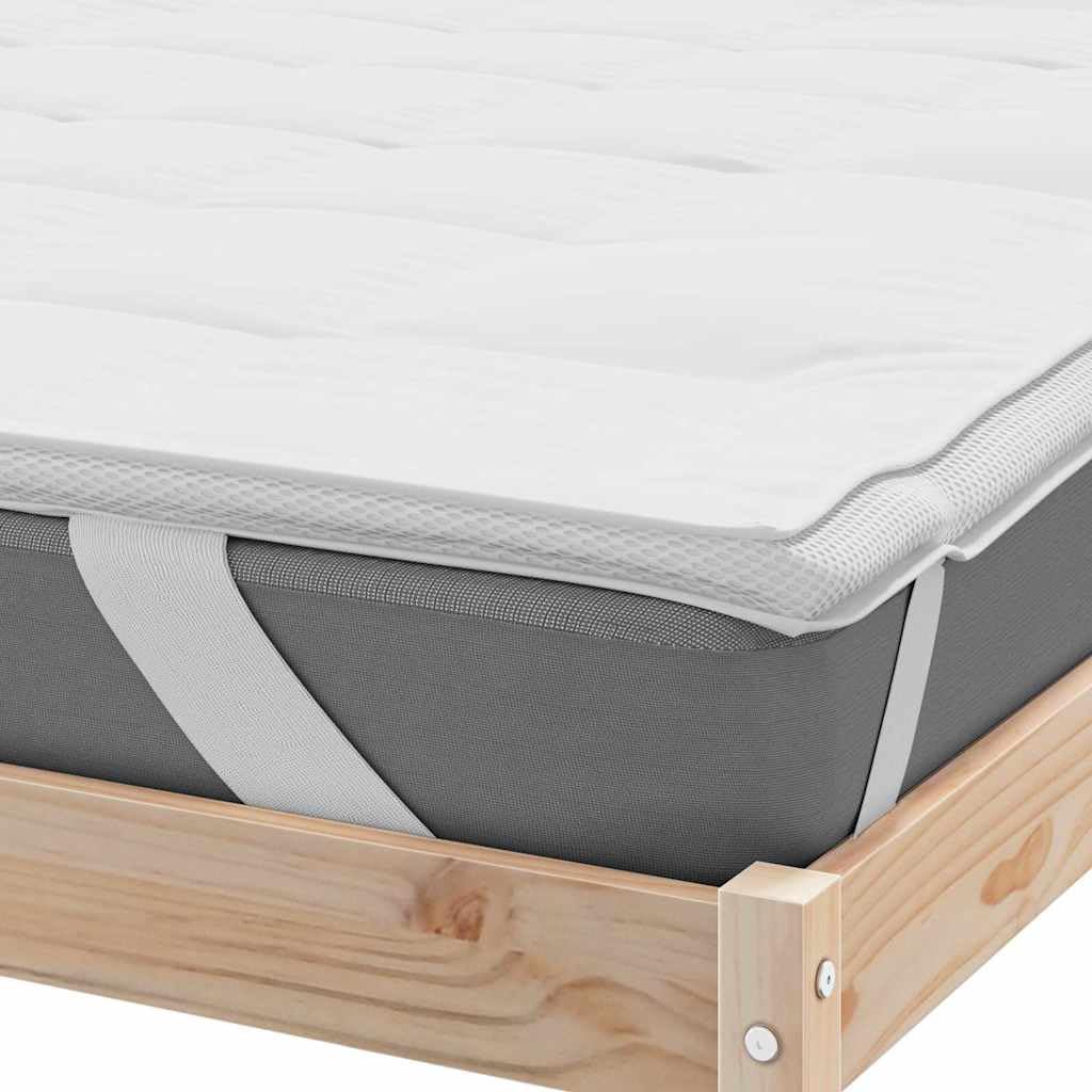 vidaXL Protector de colchón Blanco 140x190 cm