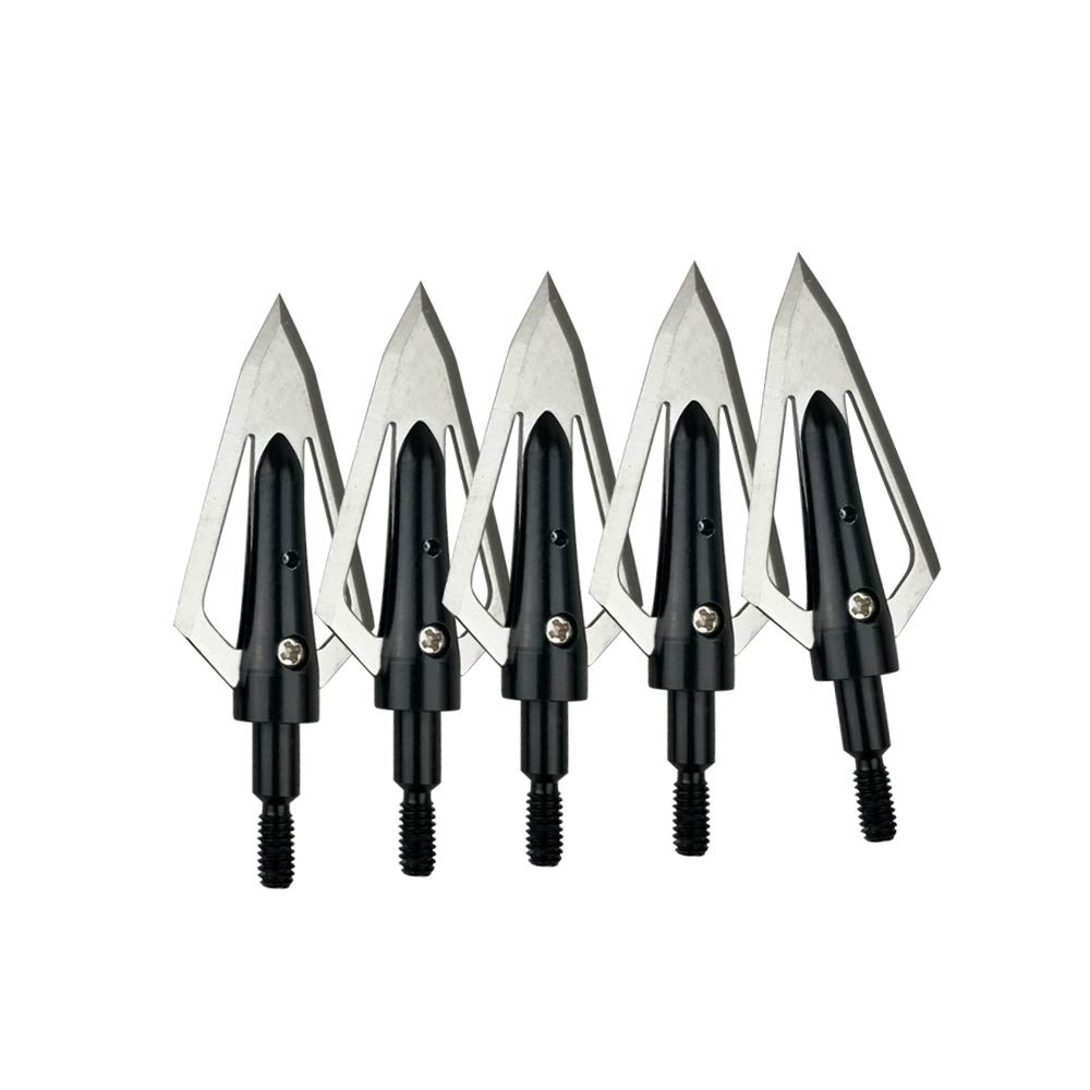 Kit d'accessoires pour tir à l'arc - Pointes de Chasse 100 Grains avec boîte de rangement - 12 pièces