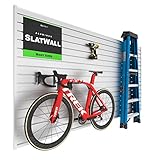 DLDIRECT DiamondLife Aluminum Slatwall Panel Garage Wall Organizer Heavy Duty Wall Mounted Slat Wall Rack, Interlocking Paneling for Garage Wall Slat Board Storage System - Silver (2'H x 4'W)