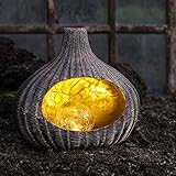 An - und Ausschalter INDA-Exclusiv LED Tischlampe Solarleuchte Solarlampe Tischleuchte Solar Tischdeko B27xT15xH24cm