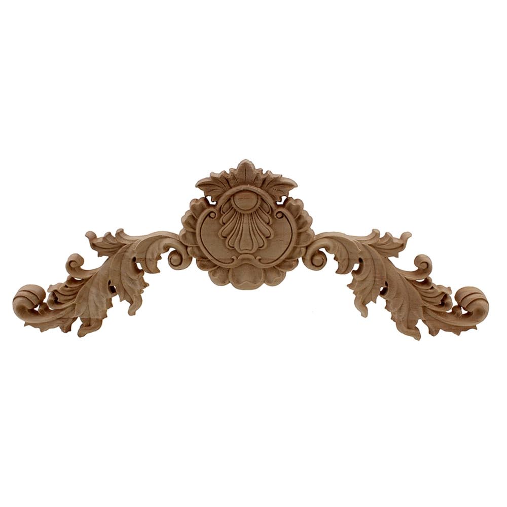 Moulure en bois floral de 40,5 cm pour rénover une armoire ou une porte de chambre