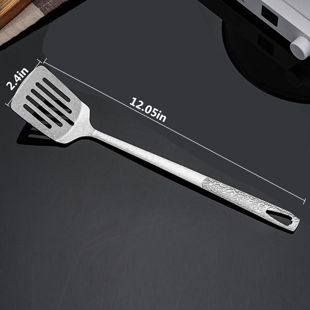 Hammered Pan, 2026 New Upgrade Non Stick Frying Pans with Solid Titanium Spatula, No-Coating Nonstick Skillet, Ultra-Durable, Scratch-Resistant, Even Heating for Cooking with All Cooktops,No l