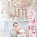 Baby Shower Boxes Party Decorations – 4 pcs Transparent Balloons Boxes Décor with Letters Baby Blocks Design for Baby Shower Gender Reveal Backdrop
