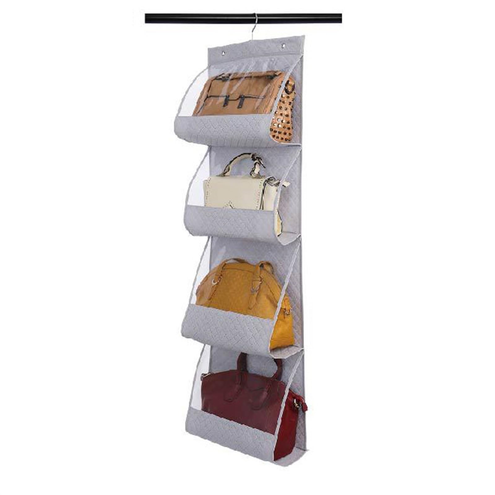 Hanging Shelves Hanging Handbag Purse Organizer For Closet Hand Bag(Grigio.)