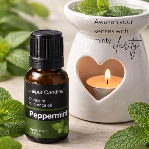 Image of Fragrance Oil | 15 ml | Aroma Oil for Home Fragrance | Best for Aromatherapy | Use in Diffusers, Candles, Air Fresheners (15ML, Peppermint)