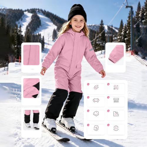 Snow Suit for Kids One Piece Snowsuit Waterproof Windproof Ski Suits - image 7