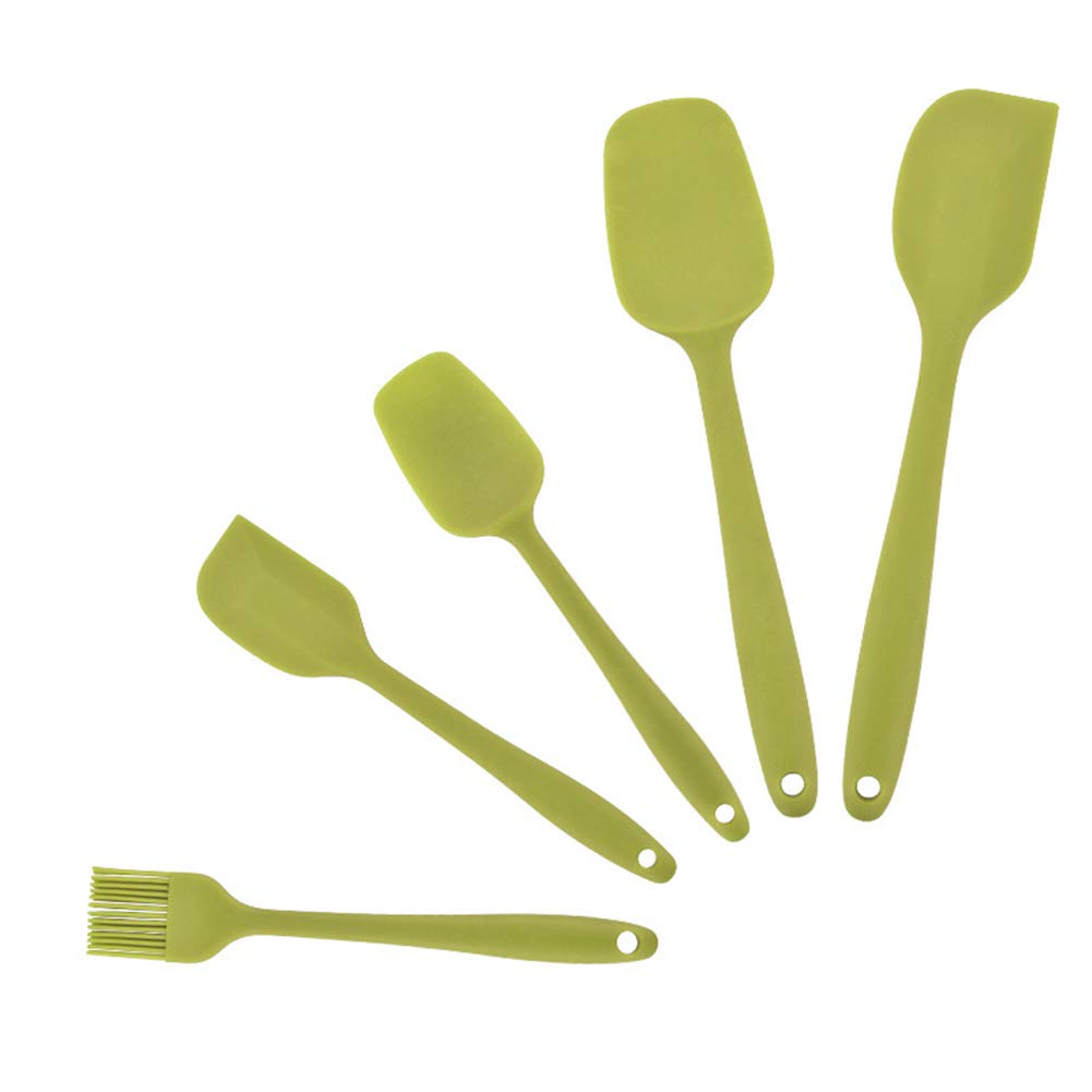 XZLX 6 Pieces Silicone Spatula Set Kitchen Utensils for Baking, Cooking, And Mixing Heat Resistant Non Stick Cookware with Food Grade Silicone