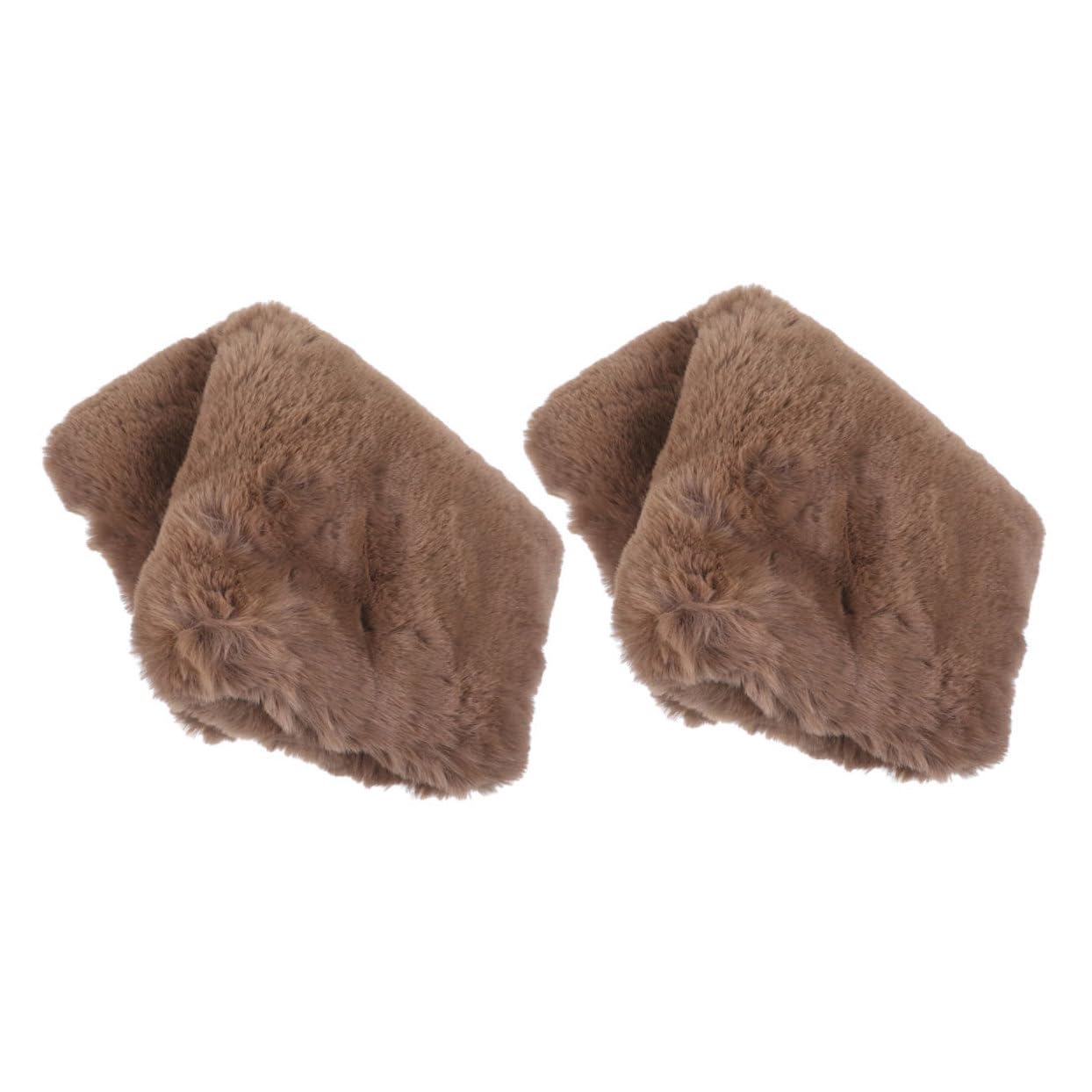 GALPADA Ladies Hand Muff Furry Hand Warmer Pouch Heat Retaining Muffs Soft Faux Fur for Cold Weather