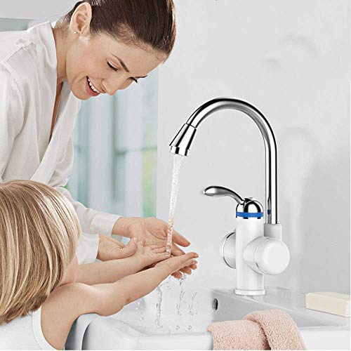Robinet mitigeur rotatif électrique avec eau chaude instantanée pour évier - 3