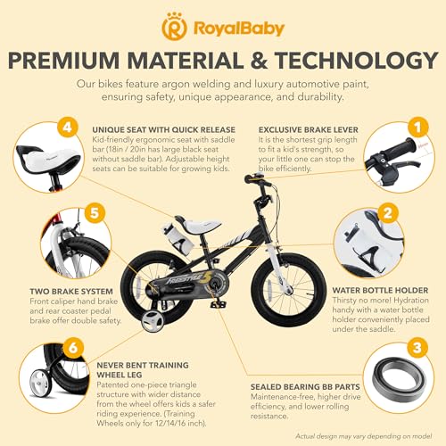 image for Royalbaby Freestyle Outdoor Children's Bicycle Dual Handbrakes Sporty 