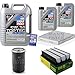 Produktbild QR-PARTS 69344214 Filter Set Inspektionspaket 7 Liter Motoröl Top Tec 4600 5W-30 MANN-FILTER Innenraumfilter Luftfilter Ölfilter