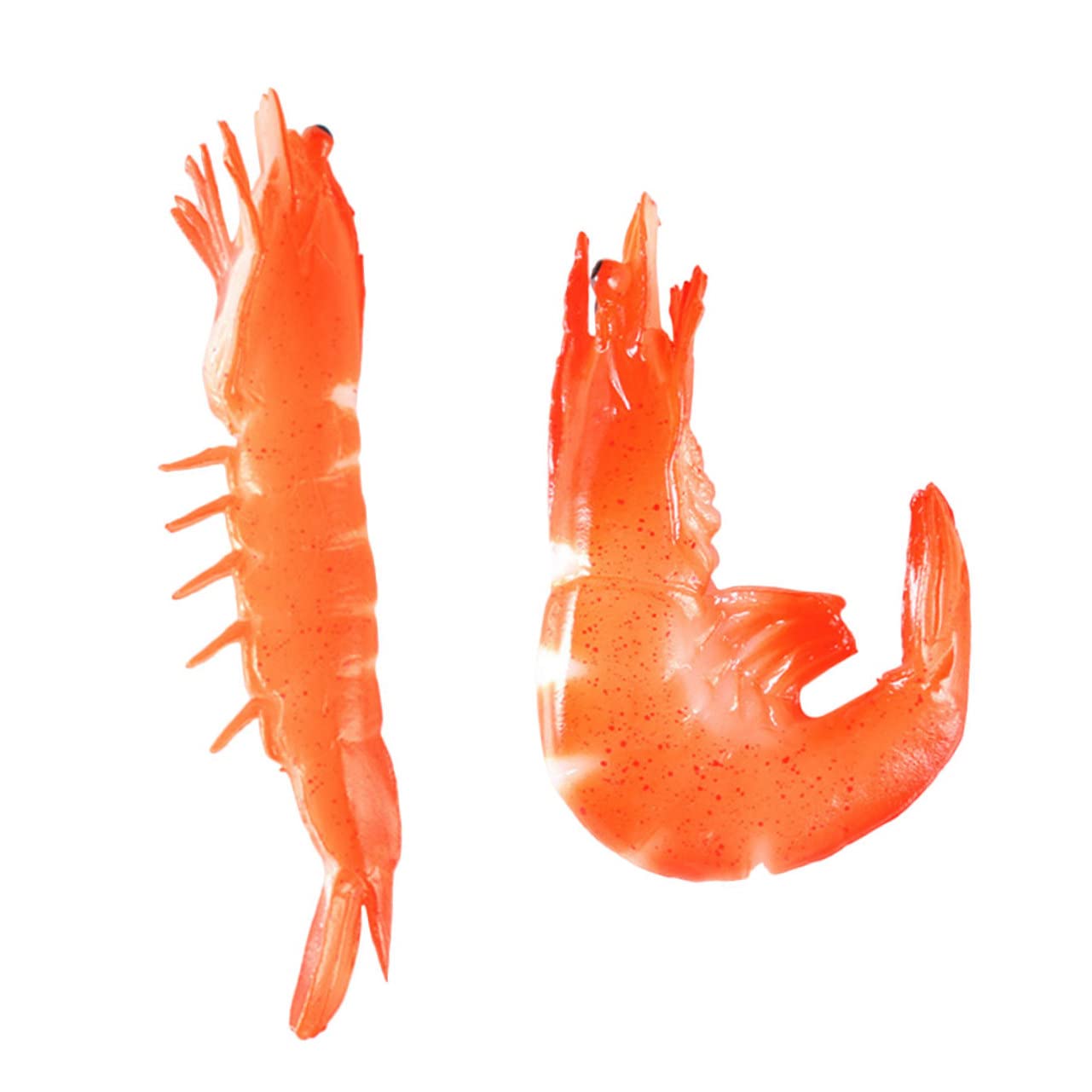 Toddmomy 3sets Lifelike Red Shrimp Food Models Realistic Simulation Props for Education Display for Cognitive Development and Home 2pcs*3
