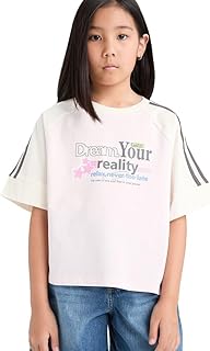 DeFacto Girls Casual Relax Fit Crew Neck Short Sleeve Knitted Short Sleeve T-Shirt Short (pack of 1)