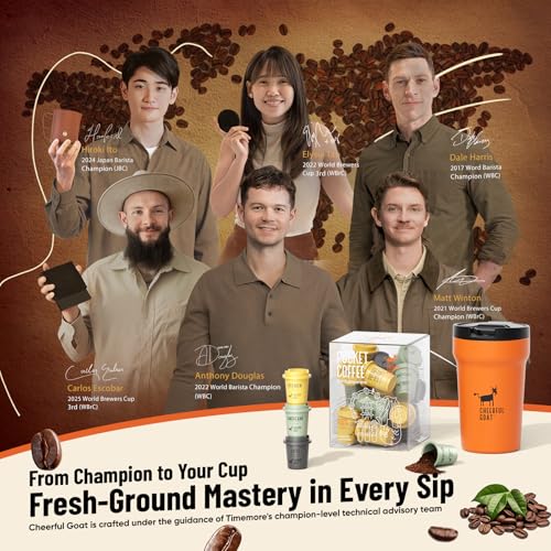 Image of CheerfulGoat Instant Cold Brew Coffee - Speciality Javy Coffee Extract 100% Arabica, Freeze-Dried, No Sugar, No Additives, Low Acid, Healthy for Iced & Hot Coffee, Singapore Coffee, 15 Servings