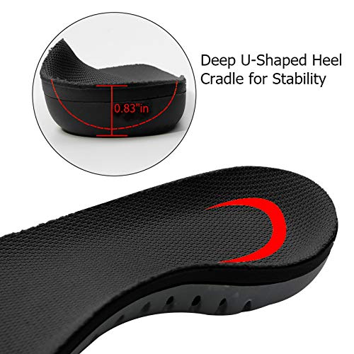 Image of Plantar Fasciitis Arch Support Shoe Inserts Women & Men - Insoles Orthotic Inserts for Flat Feet, Cushioning Shoe Insoles for Foot Pain, Running, Heel Spurs, Arch Pain High Arch - Boot Insoles