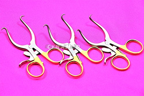 3 Premium Gold Ring Gelpi Retractor & Veterinary Instruments 3.50