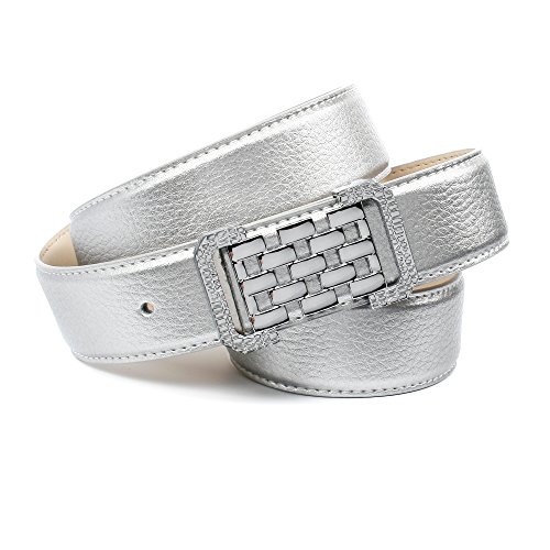 Ceinture femme Anthoni Crown en cuir veritable reglable et elegante